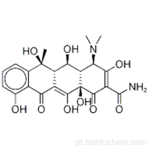 2-Naftacenocarboxamida, 4- (dimetilamino) -1,4,4a, 5,5a, 6,11,12a-octa-hidro- 3,5,6,10,12,12a-hexa-hidroxi-6-metil-1,11- dioxo -, (57192937,4R, 4aR, 5S, 5aR, 6S, 12aS) - CAS 14206-58-7